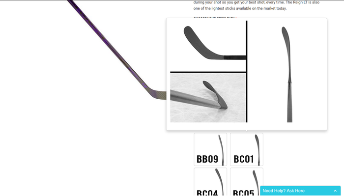 BASE's new stick ordering page allows you to seamlessly visualize all available patterns
